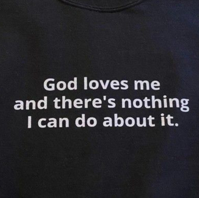 Free Shipping-GOD LOVES ME TEE