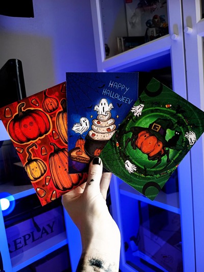 Postcard Set: Happy Halloween ( 3 pieces )