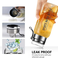 2L Large Capacity Glass Water Bottle Transparent Milk Juice Cup for Tour Outdoor - Thumbnail 8