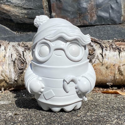 “where’s tiny” tiny ghost soul mates mold test prototype (le 6, signed & numbered)
