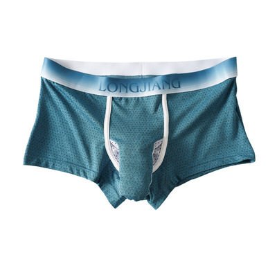 Men's sexy underwear mesh holes breathable youth elephant tube physiological boxer briefs l482  