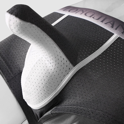 Men's sexy underwear mesh holes breathable youth elephant tube physiological boxer briefs l482