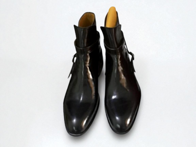 Crafted Leather Classic Black Leather Jodhpur Boot