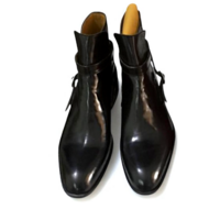 Crafted Leather Classic Black Leather Jodhpur Boot - Thumbnail 1