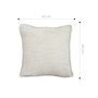 SOGA 2X 45cm Cozy Cream Textured Throw Pillowcase-4