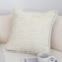 SOGA 2X 45cm Cozy Cream Textured Throw Pillowcase-1