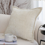 SOGA 2X 45cm Cozy Cream Textured Throw Pillowcase-2