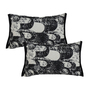 SOGA 2X 30X50cm Modern Black & White Abstract Lumbar Pillowcase-3