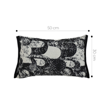 SOGA 2X 30X50cm Modern Black & White Abstract Lumbar Pillowcase