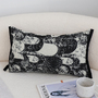 SOGA 2X 30X50cm Modern Black & White Abstract Lumbar Pillowcase-1