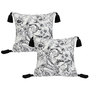SOGA 2X 45cm Bold Abstract Black & White Pillowcase-1