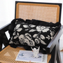 SOGA 2X 45cm Elegant Black & White Cushion Cover with Tassels-3