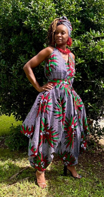 Sunset Flame Harem Style Romper