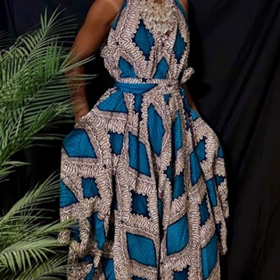 Zahara diamond harem style romper