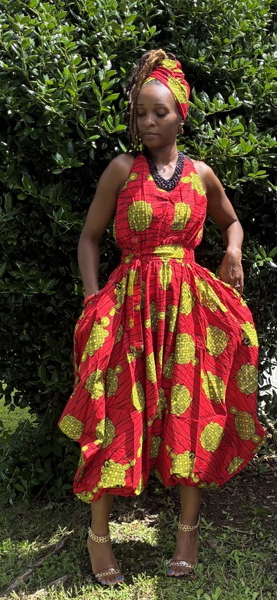 Crimson Majesty Harem Style Romper