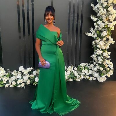 Green Sheath Prom Dress Evening Formal Gown Sexy Birthday Party Gown