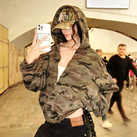 CAMO ZIP HOODIE - Thumbnail 1
