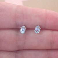 BOXED GIFT SET/Blue Topaz Solitaire Pendant & 18" Silver Chain/Blue Topaz Necklace/Topaz Jewellery/Topaz Earrings/November Birthstone/UK - Thumbnail 6