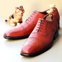 Crafted Leather Custom Made Genuine Leather Oxford Lace up Dress Shoes - Thumbnail 1