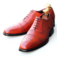 Crafted Leather Custom Made Genuine Leather Oxford Lace up Dress Shoes - Thumbnail 2