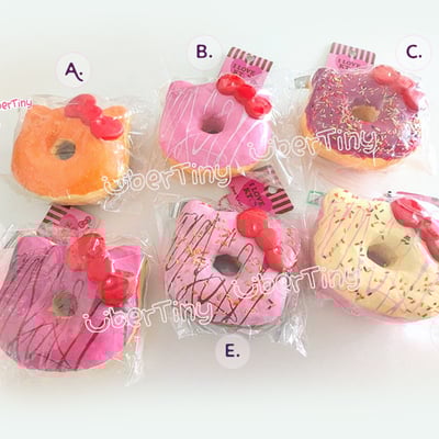 (2015) hello-kitty jumbo donut squishy (licensed)