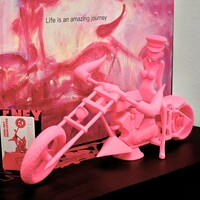 ArTToy by My own culture & Journey & Maizi Art "Road Warrior Judy Pink"  - Thumbnail 6