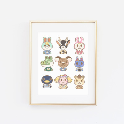 Animal friends collage print - Thumbnail 1