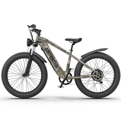 52v all-terrain e-bike  26x4.0 fat tire electric bike 20 ah extended-range battery & hydraulic disc brakes