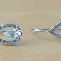 BOXED GIFT BOX/Sterling Silver Blue Topaz Teardrop Pendant & Chain/Blue Topaz Necklace/Topaz Jewellery/Topaz JewelryTopaz Earrings/UK - Thumbnail 6