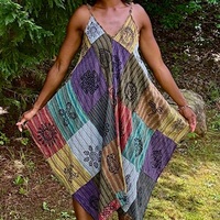 Boho Harmony Patchwork Dress - Thumbnail 2