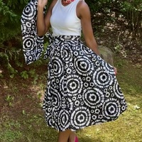 Whimsical Chic Calf Length Skirt Set - Thumbnail 1