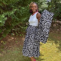 Whimsical Chic Calf Length Skirt Set - Thumbnail 2