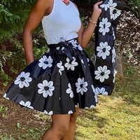 Blooming Contrast Skirt Set - Thumbnail 1