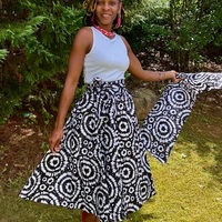 Whimsical Chic Calf Length Skirt Set - Thumbnail 3