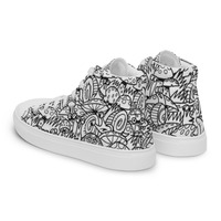Mushrooms Womens high top canvas shoes - Thumbnail 2