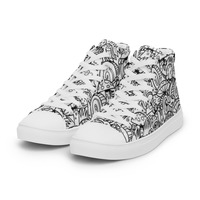 Mushrooms Womens high top canvas shoes - Thumbnail 3