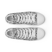 Mushrooms Womens high top canvas shoes - Thumbnail 5