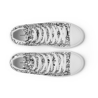 Mushrooms Mens high top canvas shoes - Thumbnail 5