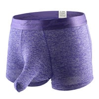 Wholesale 2PK/5PK multi-color Men's sexy underwear quick-drying youth elephant tube physiological boxer briefs L443 - Thumbnail 4