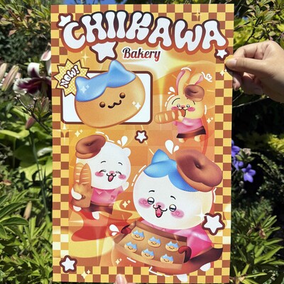 Chiikawa bakery print