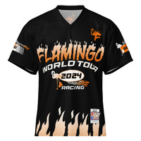 FLAMINGo Racing Jersey Black/Orange - Thumbnail 2