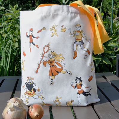 "rabbit curry" tote bag