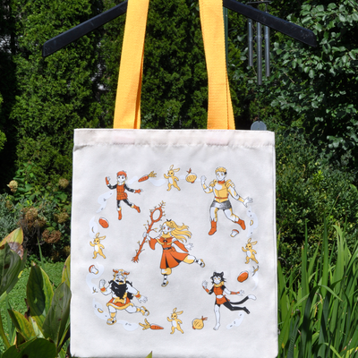 "rabbit curry" tote bag