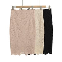 Lace sexy hip skirt long skirt - Thumbnail 4
