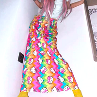 KITTY RAINBOW ZIG ZAG DRESS - Thumbnail 1