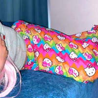 KITTY RAINBOW ZIG ZAG DRESS - Thumbnail 3