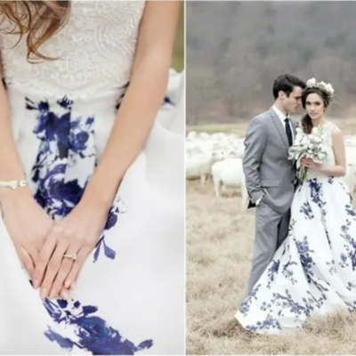 Floral wedding dresses bridal gown