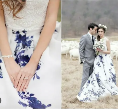 Floral Wedding Dresses Bridal Gown 