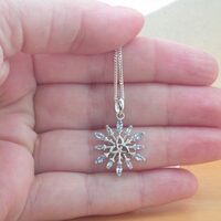 BOXED GIFT BOX/Sterling Silver Blue Topaz Triquetra Pendant & Chain/Blue Topaz Triquetra Necklace/Topaz Jewellery/Topaz Jewelry/Topaz Earrings - Thumbnail 3