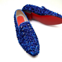 Crafted Leather Classic Men Custom Made STUDDED Wedding Loafers Dress Shoes - Thumbnail 2